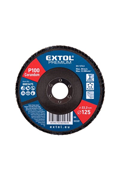 Extol Premium Disc abraziv, EXTOL PREMIUM, 8803475, O125mm, P100