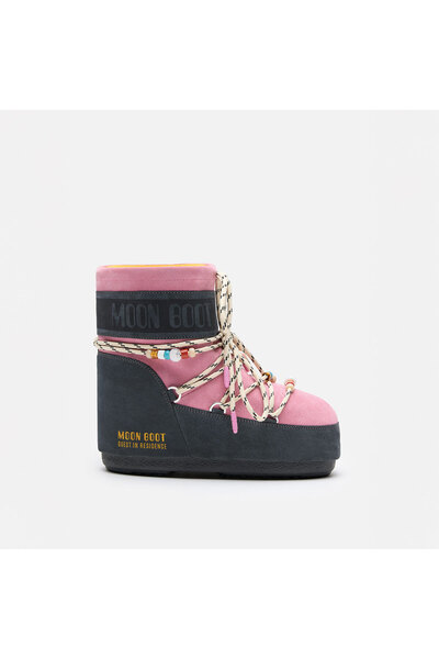 MOON BOOT Kadın / Kız Bot (Kar) 80D1409730 MB X GIR ICON LOW SUEDE BEADS