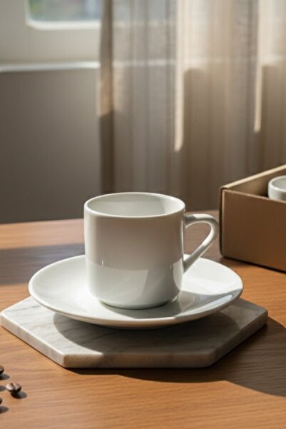 REGNA HOME Tesla 6-Person Turkish Coffee Cup Set (Ev-12-Kft-Tes)