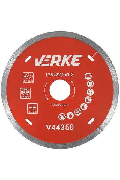 VERKE Diamond blade for concrete, 125x22.2x1.2 mm, V44350,