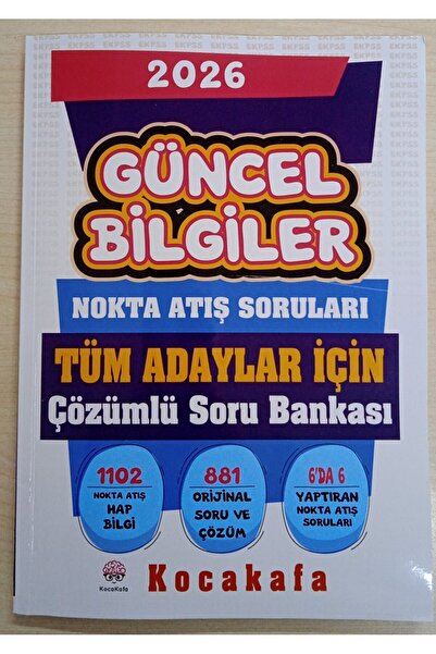 Kocakafa Yayınları GÜNCEL BİLGİLER - GENEL KÜLTÜR SORU BANKASI 2026 Baskı TÜM...