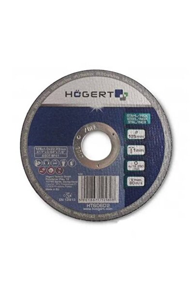 Hogert Stainless steel grinding disc, Hogert, HT6D602, 125mm, 1mm thickness