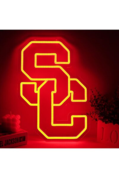 Slasa Team Neon Sign 28x41 cm Orange LED – Acrylic with Base