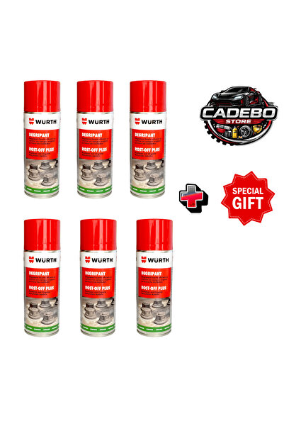 Würth Set 6 x Degripant Rost-Off 400 ml + CADOU