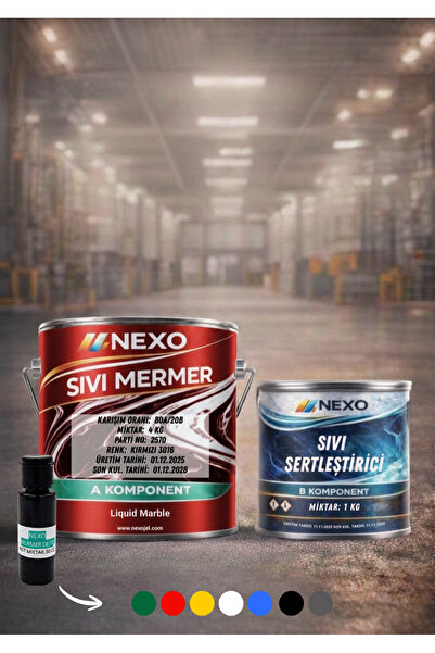Nexo Sıvı Mermer Kırmızı 5 Kg