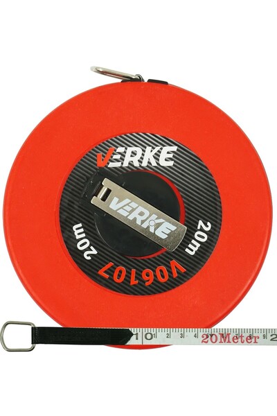 VERKE Ruletă, 20m / fibră de sticlă, V06107,