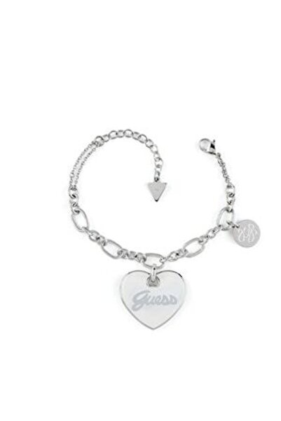 Guess Adjustable Bracelet with Logo, Silver, 14.6 CM