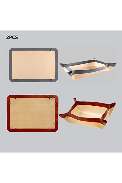 Choice 2PCS-R-B BUYYES Baking Mat Silicone Leakproof Cookie Tray Non-stick Ba...