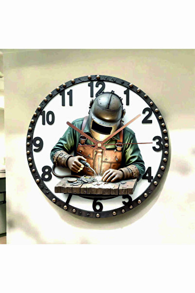 AA Shop Kaynak Metal Demir Renkli Baskı Desenli Sayılı Hediyelik Ahşap Sessiz...