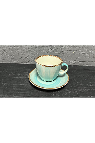 Kırtasiye Ofisi Single Blue Handle Tea Cup Office Gift Cup Mug Cup Mug