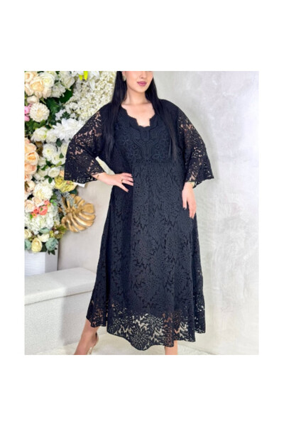 FeteRL Black Lace Dress with Heart Shape