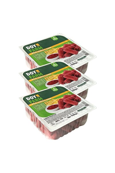 DoyFarm Piliç Kokteyl Sosis 1000 gr x 3 Adet