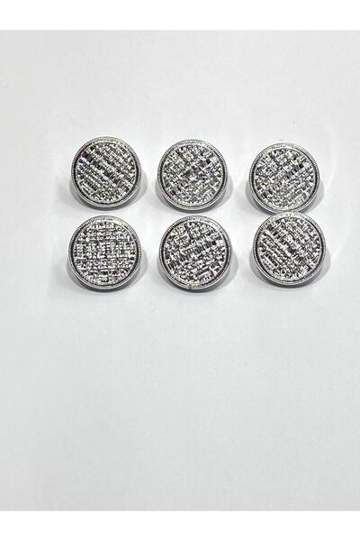 karantuhafiye Wicker Model Metalized Trench Coat Jacket Button / Set of 6 / S...