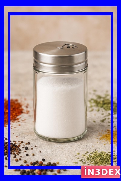 İN3DEX وعاء توابل زجاجي شفاف سعة 100 مل لترتيب أدوات المائدة