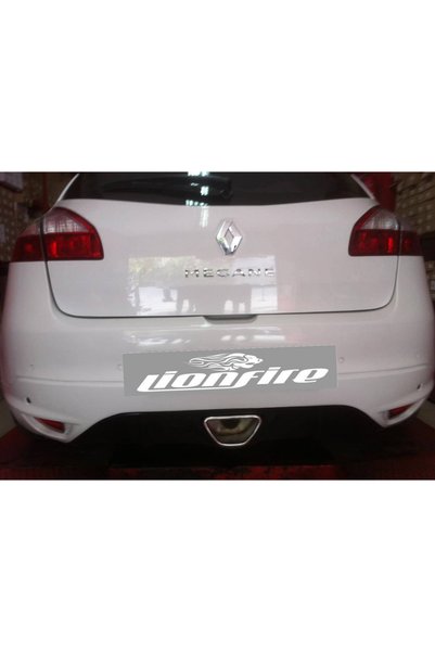 Lionfire Renault Megane Rs Egzoz Ucu difüzör Uyumlu Paslanmaz Krom