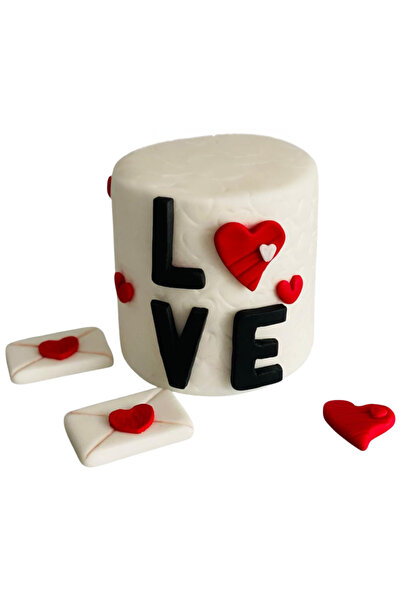 FigurinArt Set Figurine pentru tort pastă de zahăr - Valentine's Day - handmade