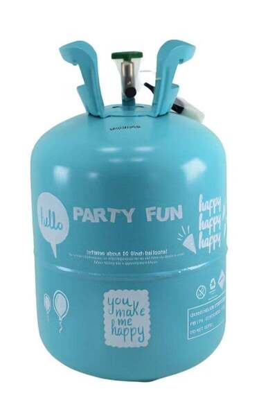 Generic طقم كامل لأسطوانة غاز الهيليوم سعة 7.1 لتر | مجموعة نفخ بالونات محمول...