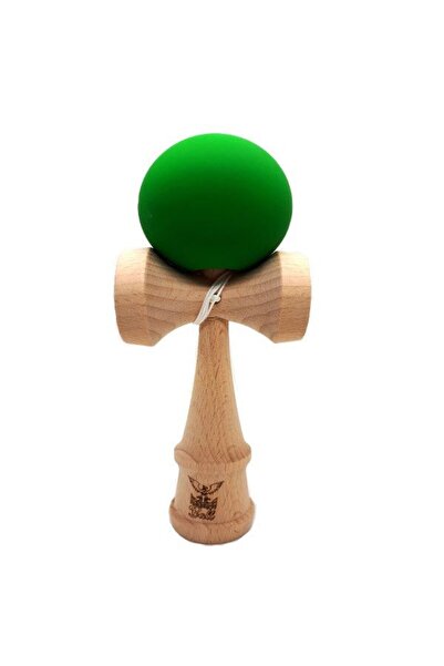 Flippy Kendama Ball Original Beech Wood Mat Grip Green, Flippy