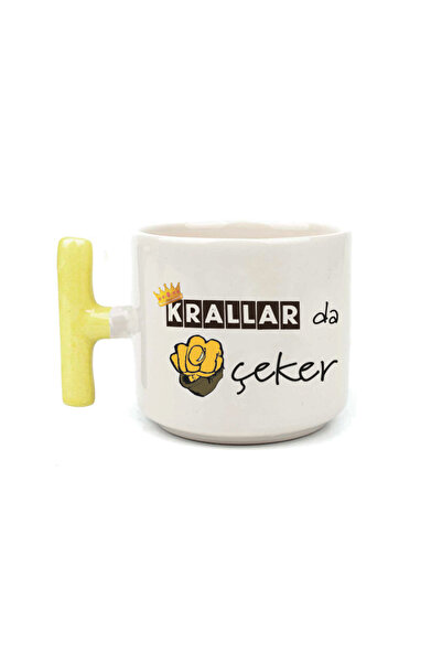 Kırtasiye Ofisi Kings Come Near Me Yellow Handle t Humorous Gift Cup Mug Cup Mug