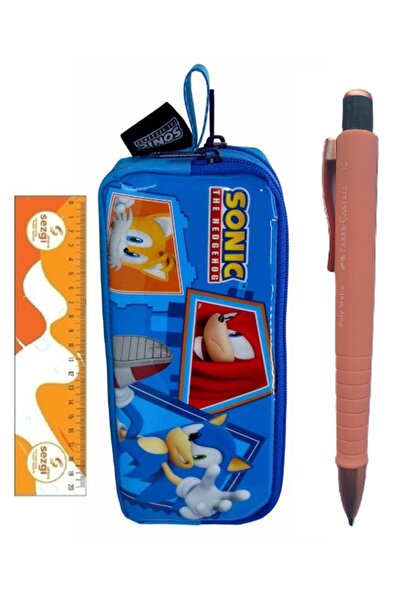 TMN Cutie de creion Sonic 2241 și stilou Faber Poly Matic cu vârf de 0,7 mm