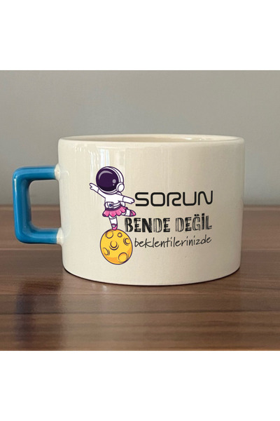 Kırtasiye Ofisi It's Not My Problem, It's in Your Expectations Blue Handle Sq...