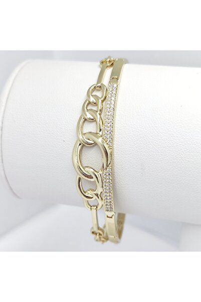 Milena 14K GOLD PLATED BRACELET - LENGTH 19CM