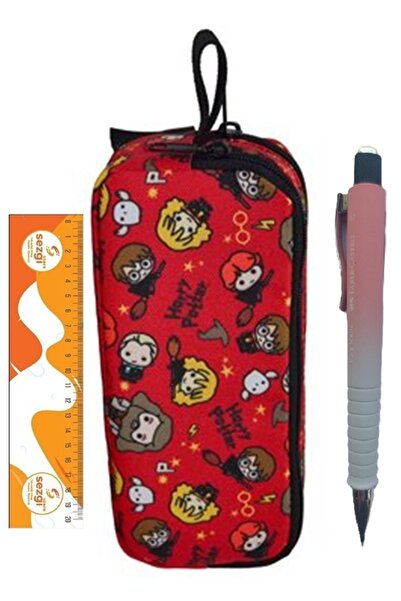 TMN Geantă pentru stilou Harry Potter 2242 și stilou cu vârf de 0,7 mm Faber ...