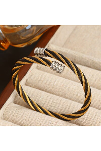 The Collection Wicker Rope Model Steel Bracelet