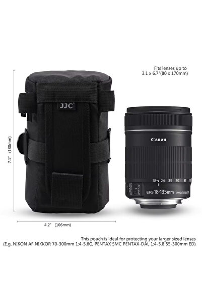 Choice حقيبة عدسات كاميرا L JJC مقاومة للماء، حقيبة عدسات لكاميرات DSLR، حقيب...