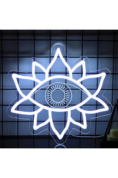Slasa Goth Eyes LED Neon Sign – 31x32 cm Game Room & Bedroom Wall Decoration