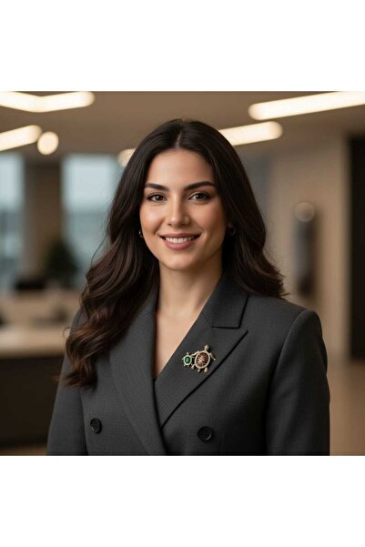 Ralp Moda YAVRU VE ANNE KAPLUMBAĞA BROŞ