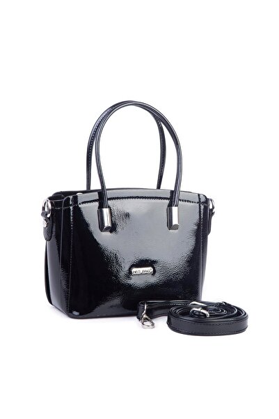 Nas Bag Vera Bag Women's Mini Hand and Crossbody Bag Black Patent Leather