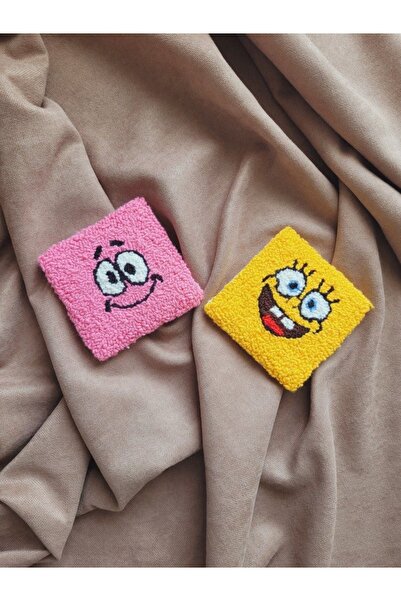 Goong طقم قواعد أكواب مربعة من قطعتين - سبونج بوب