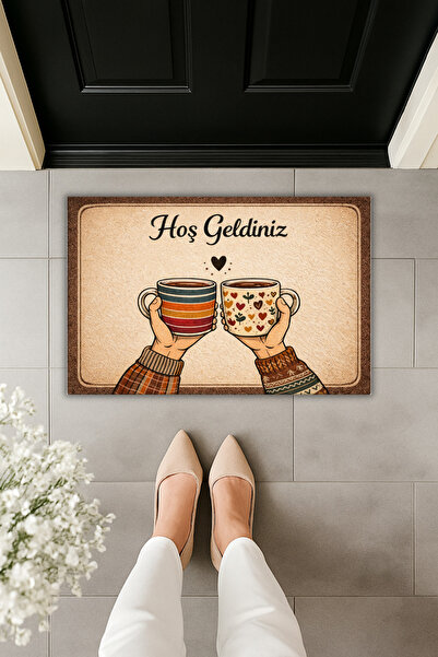 Dormot Modern Digital Printing - Welcome Coffee - Doormat