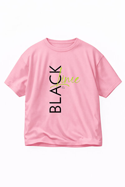 LORVEX Oversized T-Shirt Unisex 100% Cotton Comfortable Fit Black Li̇me B Pri...