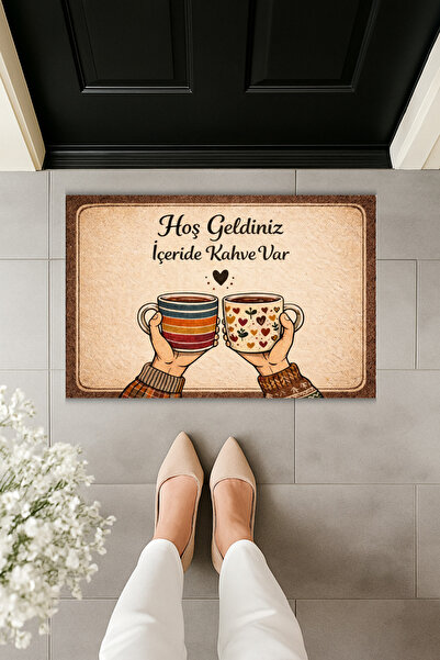 Dormot Modern Digital Printing - a Warm Welcome Doormat - Front Door Mat