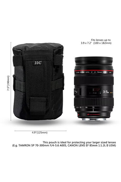 Choice حقيبة عدسات كاميرا XL JJC مقاومة للماء، حقيبة عدسات لكاميرات DSLR، حقي...