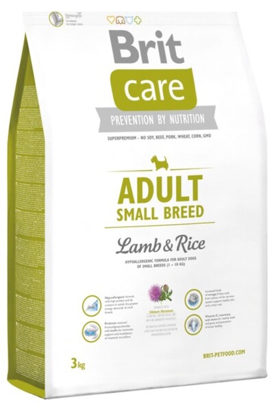Brit Care Adult Small Kuzu Etli Küçük Irk Yetişkin Köpek Maması 3 Kg -TY5598110
