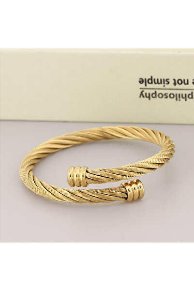 The Collection Wicker Rope Model Steel Bracelet