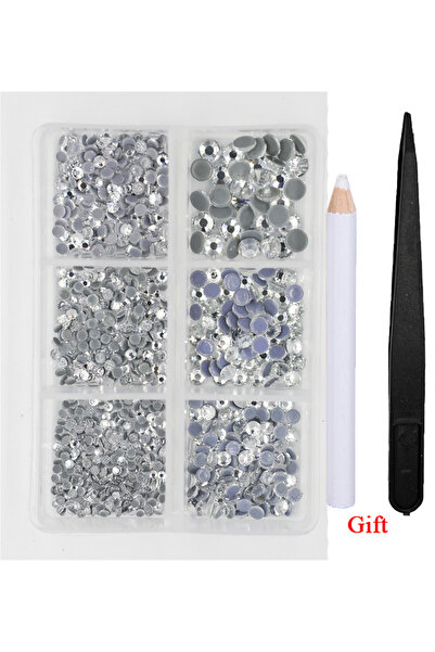 Choice29 Crystal Clear White/Green/Blue/Pink Opal Glass Crystal Hot Fix Rhine...