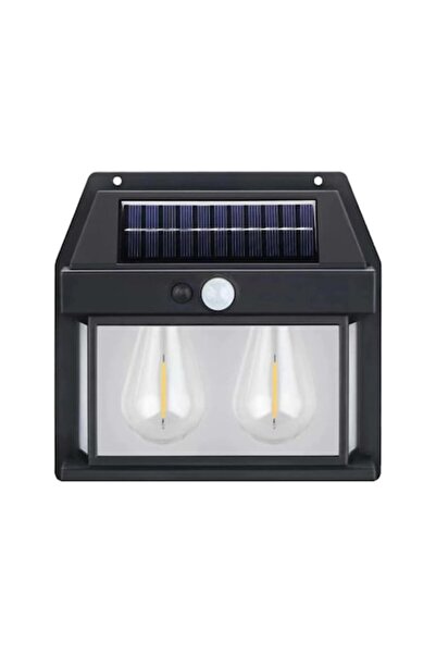 OEM Set of 2 solar outdoor lights, black, 18x17.1x5.8cm, with motion sensor, ...