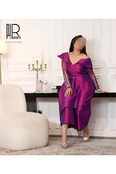 DRM Luxurious evening jumpsuit (Saudi design) - hand-beaded with genuine crys...