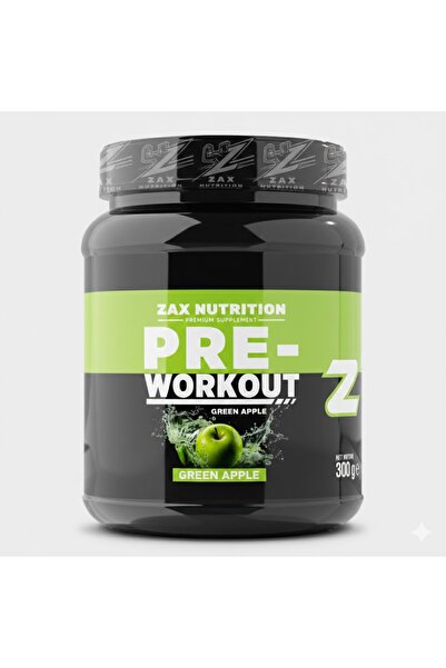 zax nutrition مكمل غذائي قبل التمرين بنكهة التفاح الأخضر 300 جرام