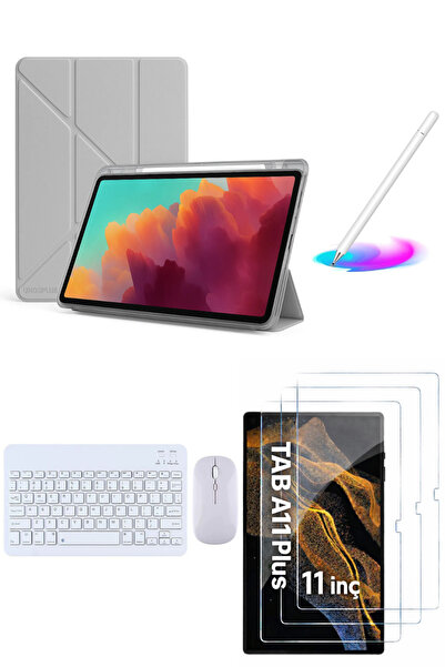 Covpor Samsung Galaxy Tab A11PLUS ve A9PLUS Trifolding Kılıf+Klavye Mouse+Kal...