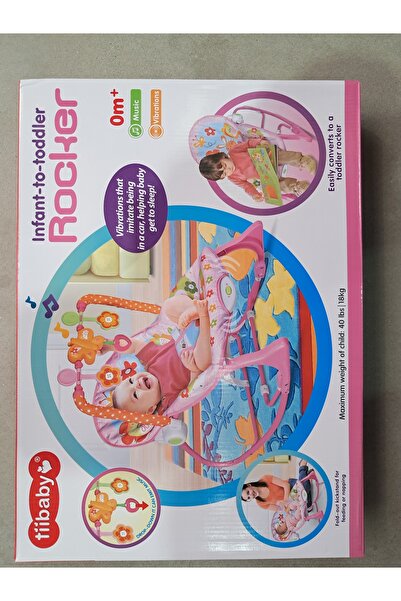 Rocher Pink musical rocking chair