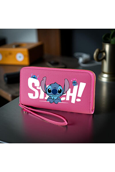 Choice محفظة طويلة من قماش روز ريد-إيه ستيتش مزودة بحزام للمعصم، وأقسام متعدد...