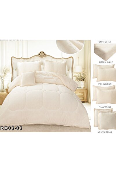 alzawia مفرش نفر مخمل فرو 4 قطع