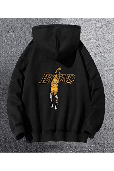 LELVANİ Men's Legendary Basketball Player Graphic Hooded