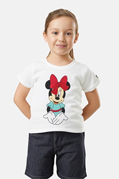 Hamleys تيشيرت أبيض بأكمام قصيرة مطبوع عليه رسومات من هاملي وديزني للأطفال