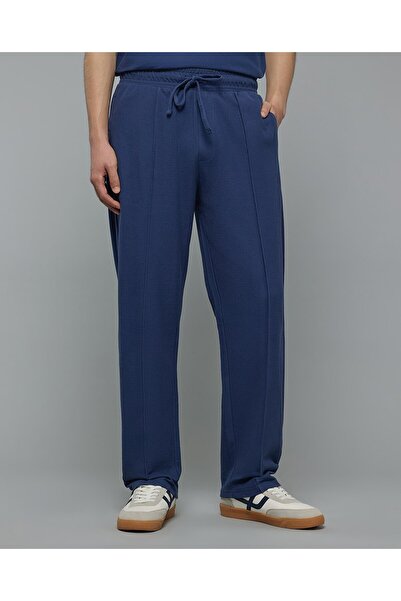 R&B بنطال رياضي سادة بخصر برباط